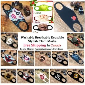 Washable Breathable Horror face masks 5 for 20$